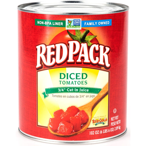 RedPack TOMATO DICED IN JUICE 3/4