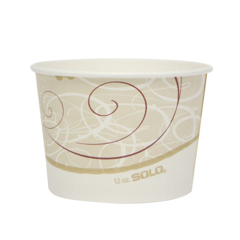 Container Paper Food Single Sided Poly 12 Oz