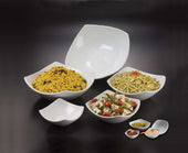 American MetalCraft BOWL SQUOUND™ CERAMIC WHITE 44 OZ