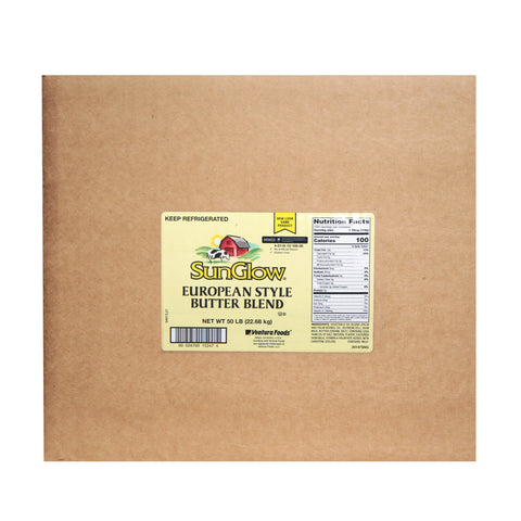 Sun Glow Euro Style Butter Blend Margarine, 50 Pound