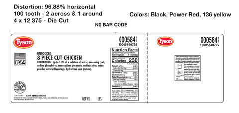 Chicken 8-piece Cut Marinated Fresh Cvp 584-0795