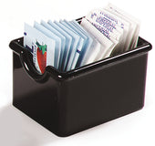 Carlisle CADDY SUGAR PLASTIC BLACK-HOLDS 20 PACKETS