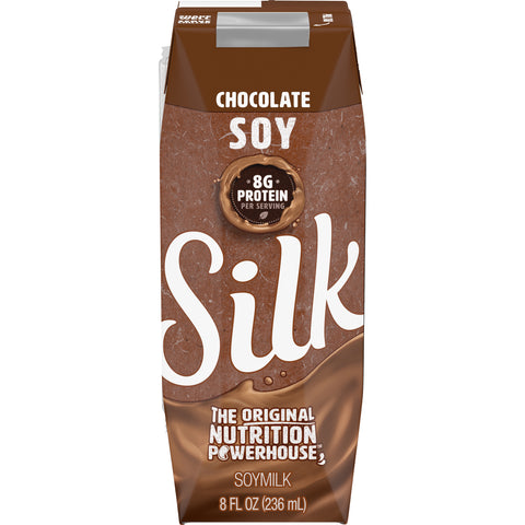 Silk Chocolate Soymilk, 8 Ounce -- 18 per case.