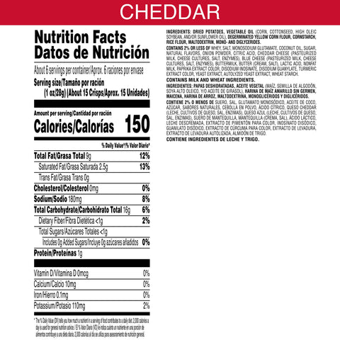 Chip Potato Crisp Cheddar Cheese