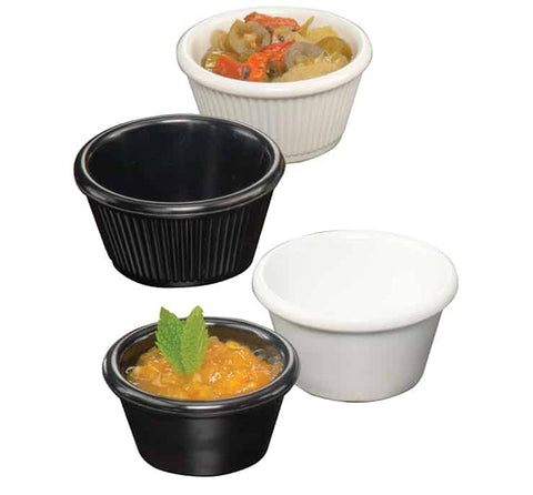 American MetalCraft RAMEKIN MELAMINE 2 OZ BLACK