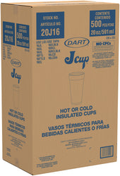 H&H Chevron CUP FOAM WHITE 20 OZ