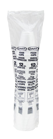 Dart CUP FOAM LOGO 12 OZ
