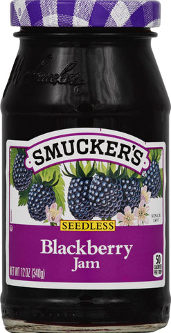 Smucker's® JAM BLACKBERRY SEEDLESS GLASS JAR