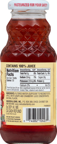 RW Knudsen JUICE CRANBERRY 100% GLASS BOTTLE