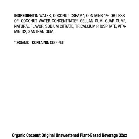 Milk Coconut Unsweetened Original Organic