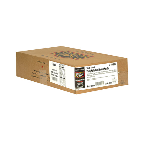 Beef Steak Traditional Sirloin Flat Marinated 4 Oz 240401