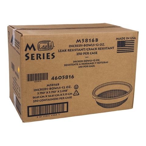 Anchor Packaging BOWL PLASTIC BLACK 12 OZ