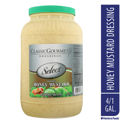 Ventura Foods Classic Gourmet Select Golden Honey Mustard Salad Dressing, 1 Gallon -- 4 per case.