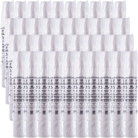 Cup Foam White 16 Oz