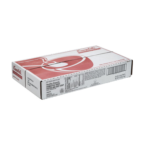 Well and Good Frozen Condensed Home-style Sweet Pepper and Beef Soup - 4 lb. tray, 3 per case