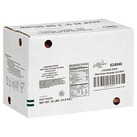 Soup Lasagna Ready To Use Cook In Bag Frozen 624040