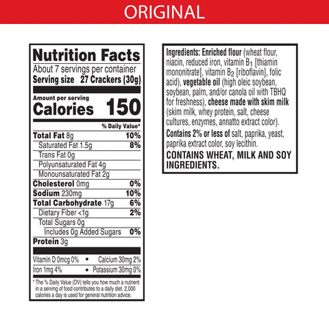 Snack Cheez-it Original Cracker