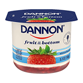 Dannon Fruit on the Bottom Strawberry Low Fat Yogurt, 5.3 ounce -- 12 per case