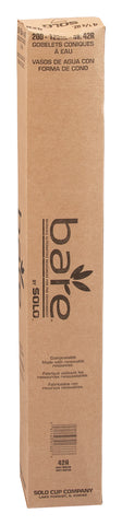 Cup Cone Water Paper Treated White 4.5 Oz