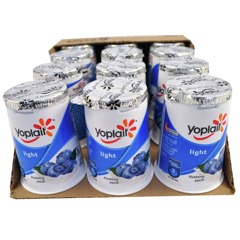 Yoplait Light Blueberry Yogurt, 6 Ounce -- 12 per case.