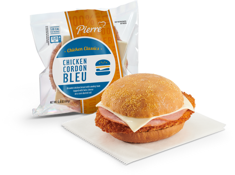 Sandwich Jumbo Chicken Cordon Blue Iw 6.6 Oz 1075