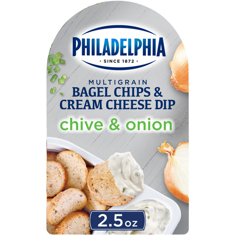Bagel Chips Cream Cheese Dip Chive & Onion