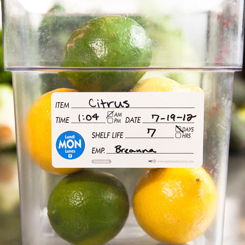 National Checking LABEL SHELF LIFE REMOVABLE 2X4