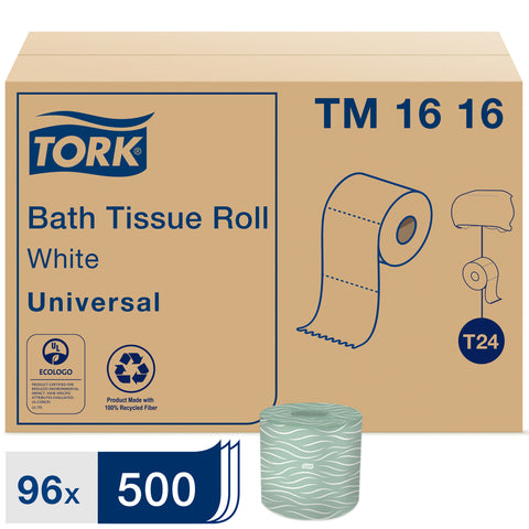 Tissue Bath Roll White 2-ply 3.8x4.5