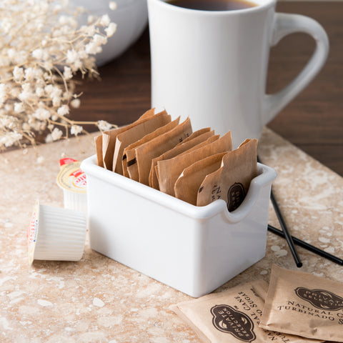 Carlisle CADDY SUGAR WHITE PLASTIC STANDARD-HOLDS 20 PACKETS