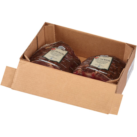 Roast Beef Top Round Cap Off Deli Faced Medium Dry