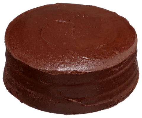 Cake Layer Double Chocolate Premium Un-cut Round Iced 9