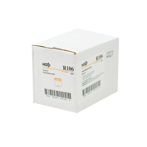 Label Removable Trilingual Orange Saturday 1x1