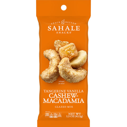 Sahale Tangerine Vanilla Cashew Macadamia Glazed Mix Snack, 1.5 Ounce -- 18 per case.