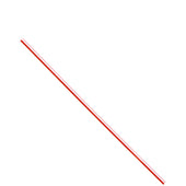 Solo® STIRRER UNWRAPPED ROUND RED W/ WHITE STRIPE 5.5