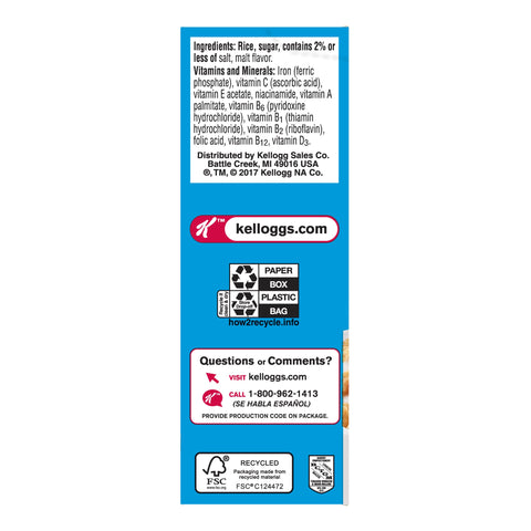 Cereal Rice Krispies® Individual Box