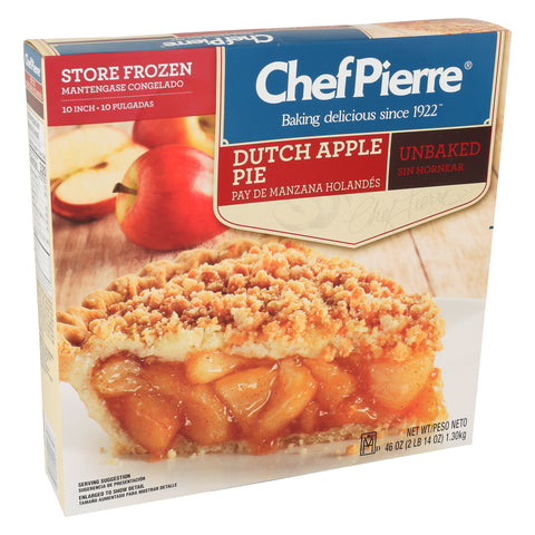 Pie Dutch Apple Fruit Traditional Unbaked 10