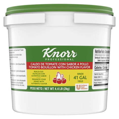 Knorr Professional Base Caldo de Tomate Tomato with Chicken Bouillon Base, 4.4 pound -- 4 per case