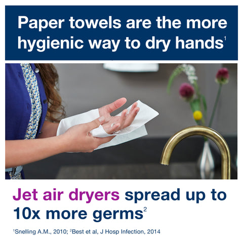 Towel Hand Soft Multifold White 2-ply 9.13x9.225