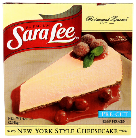 Sara Lee Frozen CHEESECAKE NY STYLE 16 CUT 10