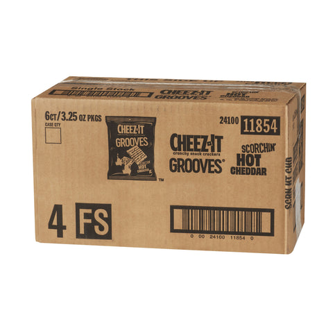 Kelloggs Cheez It Scorchin Hot Cheddar Cracker, 3.25 Ounce -- 6 per case