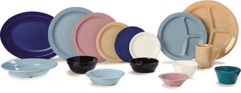 Plate Narrow Rim Polycarbonate Tan 9