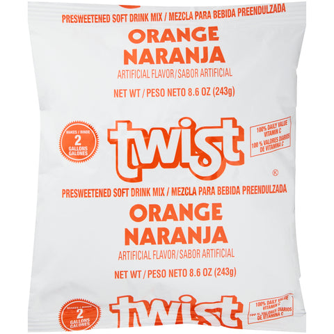 Twist DRINK MIX ORANGE PRE-SWEETENED YIELDS 2 GAL