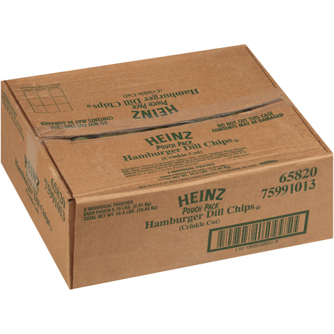 Heinz Crinkle Chip Dill Pickle Pouch, 5.75 pound -- 6 per case