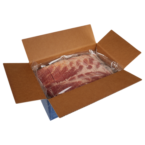 Tyson Wright Brand Natural Texas Smoked Bacon - 14-18 Slices per Pound, 30 Pound.