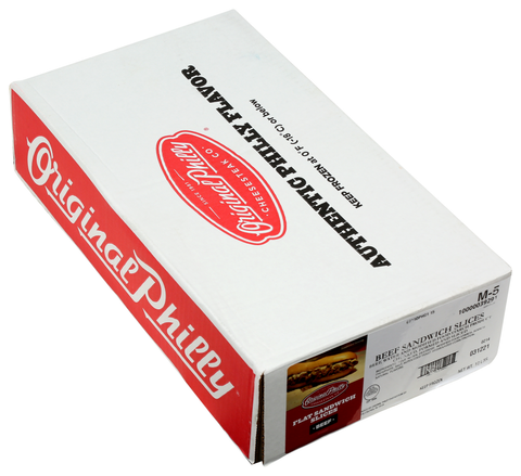 Original Philly Marinated Beef Sandwich Slice, 5 Ounce -- 32 per case.