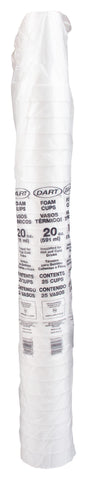 Dart CUP FOAM WHITEFORDS 2020 LOGO 20 OZ