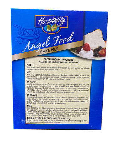 Hospitality CAKE MIX ANGEL FOOD