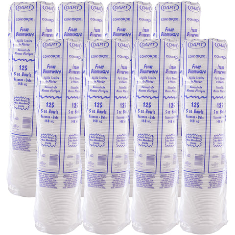 Concorde - Foam Plastic White Non-Laminated 5 - 6 Oz. Bowl -- 1000 Per Case.