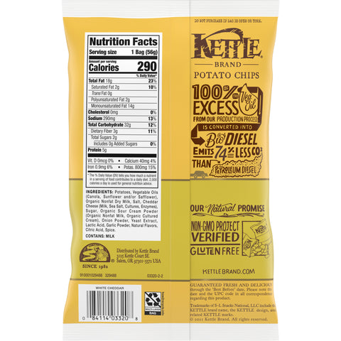Chip Potato Kettle White Cheddar