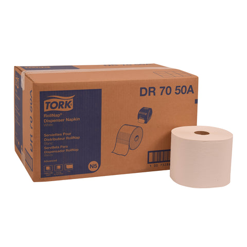 Tork 1 Ply White Rollnap Dispenser Napkin, 17 x 7.125 inch -- 6000 per case